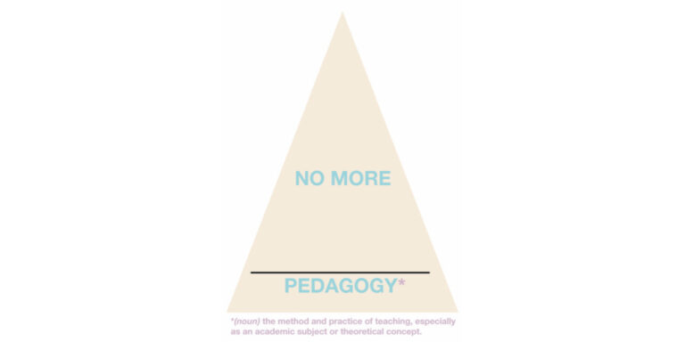 No More Pedagogy Image